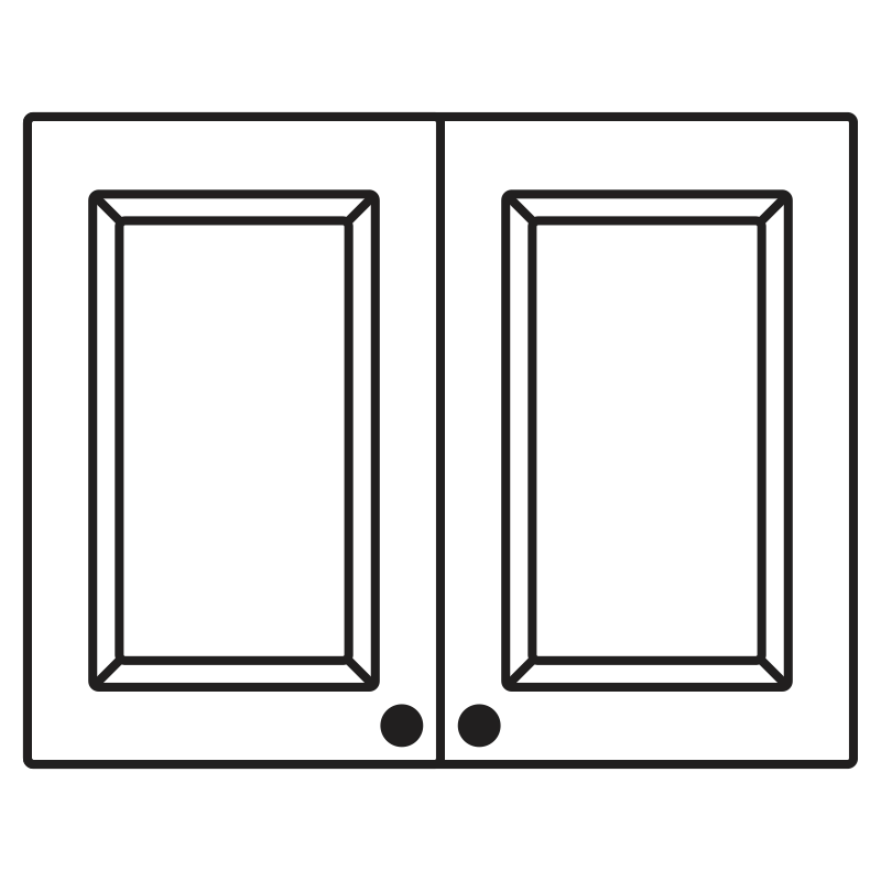 illustration of cabinet doors