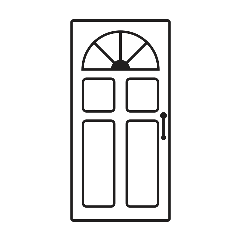 illustration of an entry door