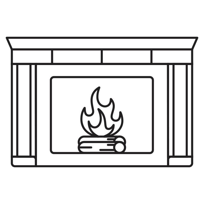 illustration of a fireplace