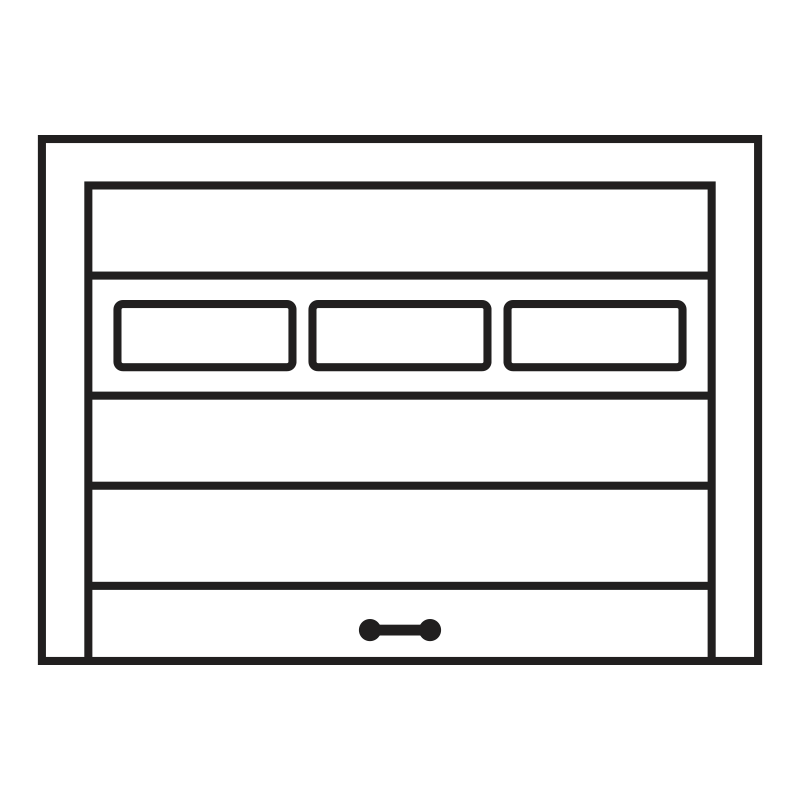 illustration of a garage door