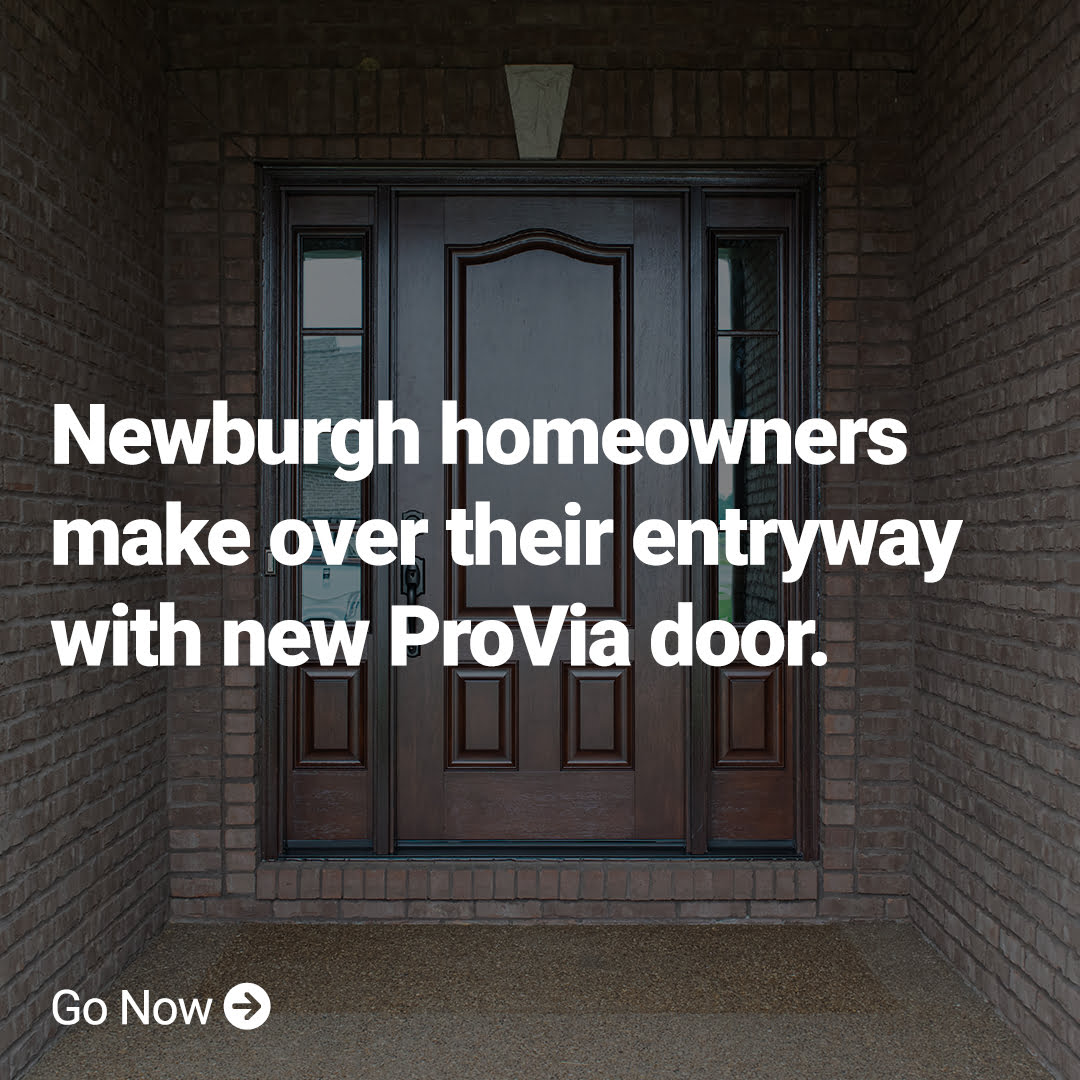 newburgh homeowners make over their entryway with new provia door