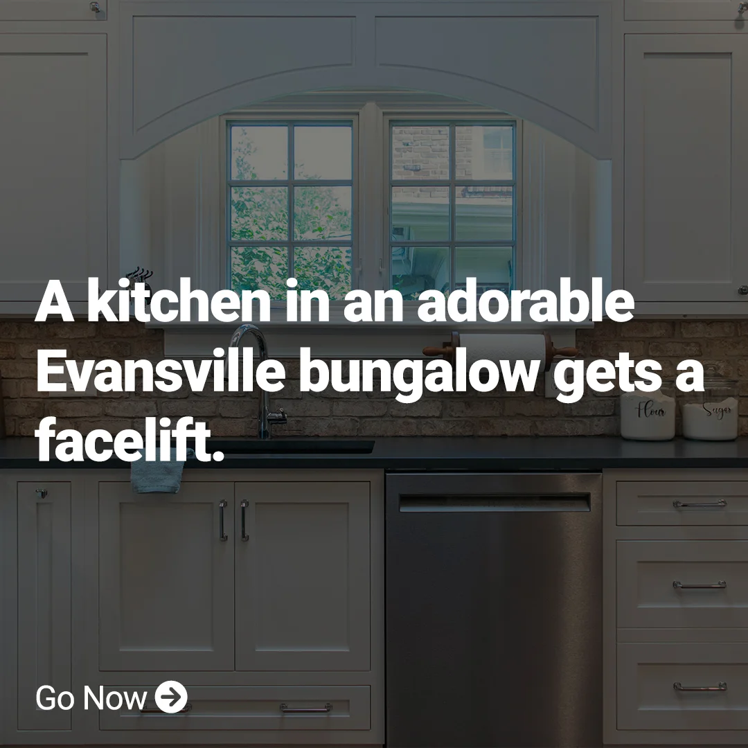 a kitchen in an adorable evansville bungalow gets a facelift