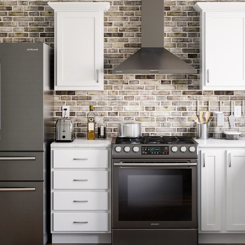 white cabinets in a modern kitchen